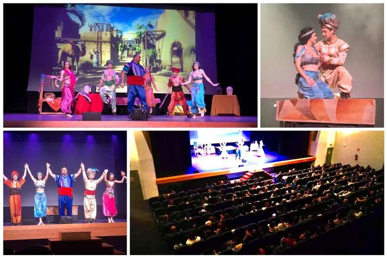 Imágenes del espectáculo de este mediodía en el Teatro de Telde (Foto TA)